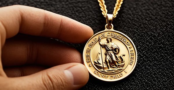 La médaille en or de saint christophe : un cadeau précieux pour l'enfant